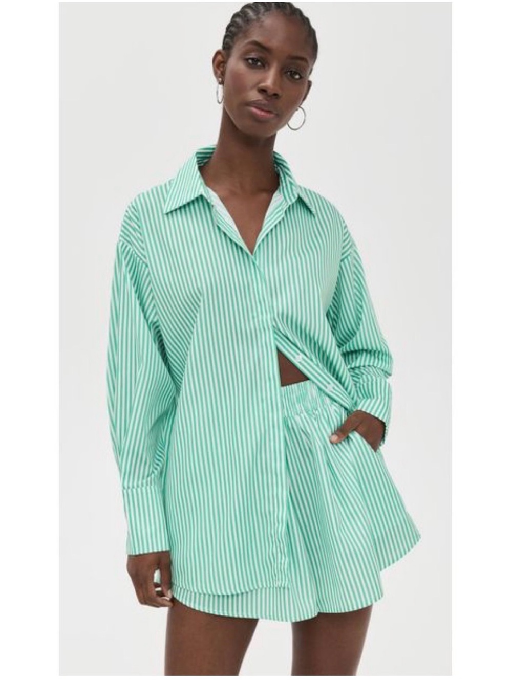 Lioness Green boyfriend shirt